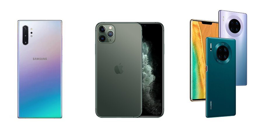 Porównanie kamer iPhone 11 Pro Max, Samsung Galaxy Note 10+ i Huawei Mate 30 Pro