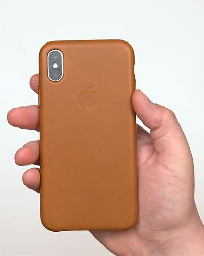 Recenzja wideo oryginalnej okładki Apple Leather Case dla iPhone X