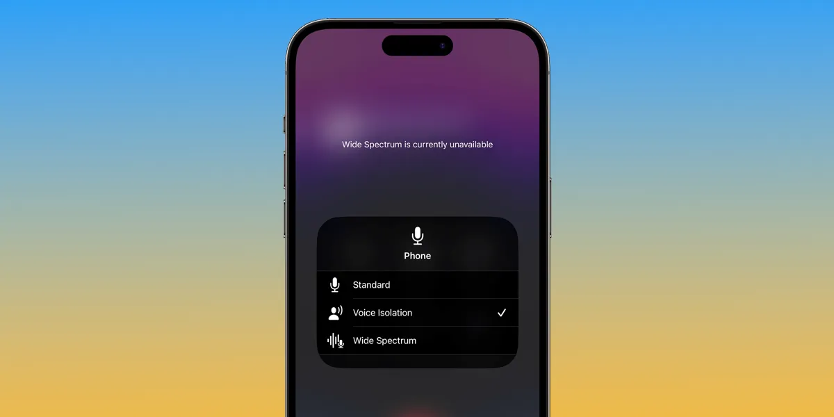 Jak włączyć izolację głosową podczas rozmowy w systemie iOS 16.4 RC