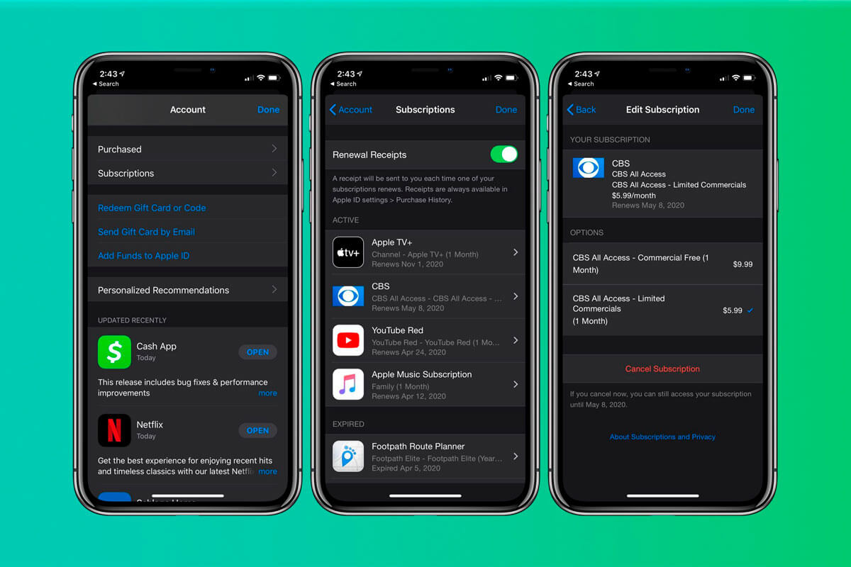 Jak kontrolować subskrypcję Apple i wersje próbne ?