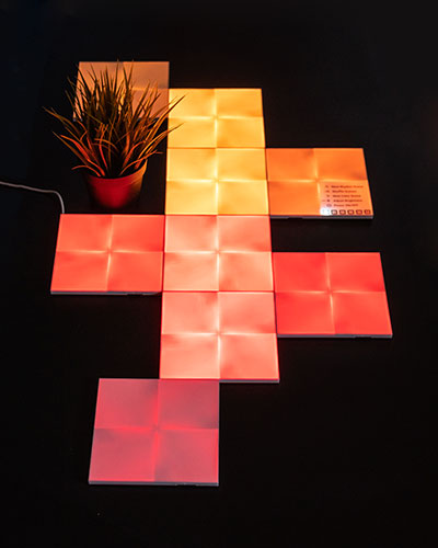 Przegląd systemu Smart Lighting System Nanoleaf Canvas