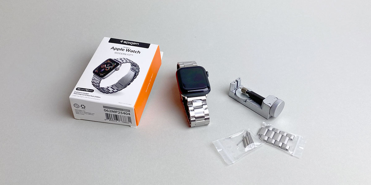 Metalowy Przegląd paska Apple Watch Stal nierdzewna Spigen Nowoczesny Fit