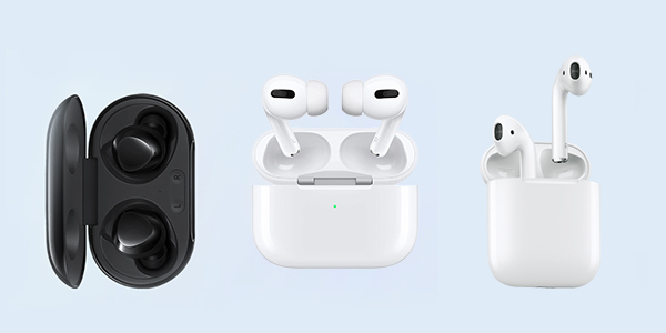 Porównanie funkcji AirPods Pro / Galaxy pąki + / AirPods 2