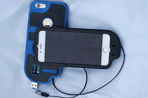 Przypadek z wbudowanym kablem CORDACY dla iPhone 5/6