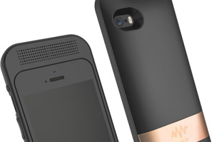 Przypadek Amp dla iPhone 6 z głośnikami
