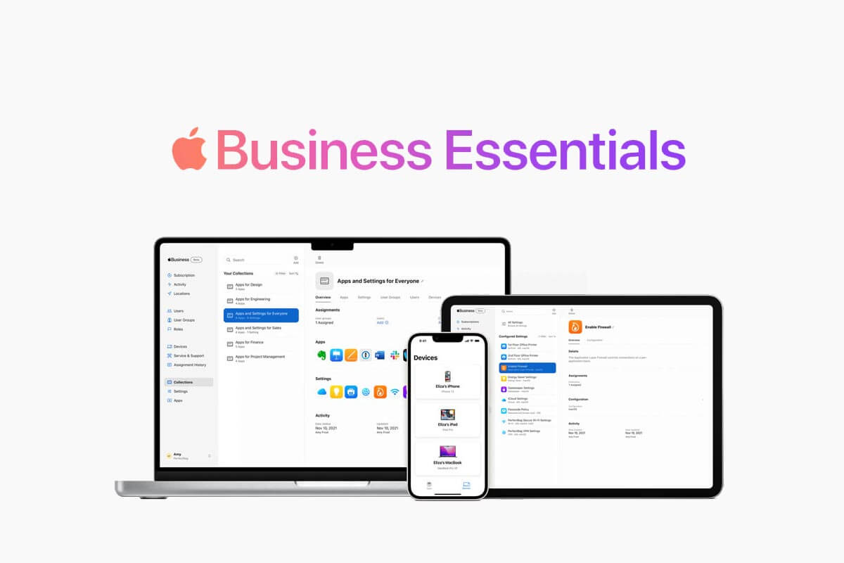 Apple Wprowadzono usługę Apple Essentials biznes dla małych firm