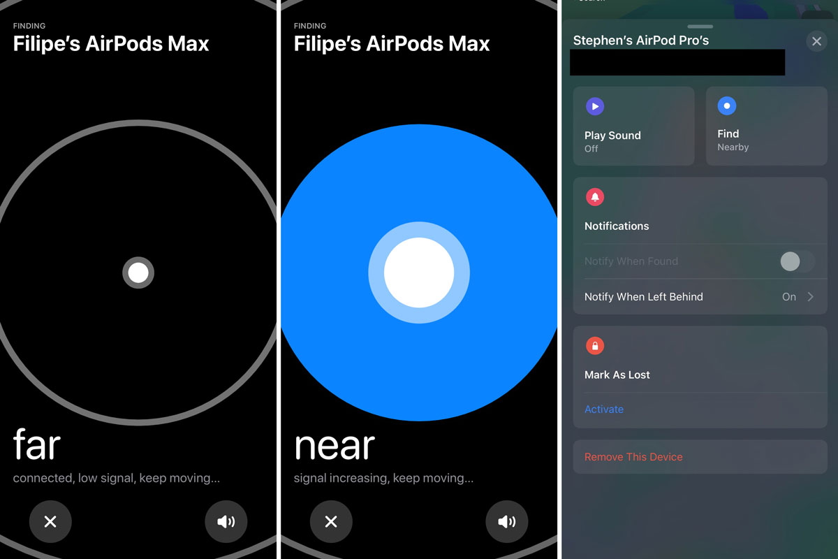 Apple Dodano lokalizator funkcji wyszukiwania dla airpods pro