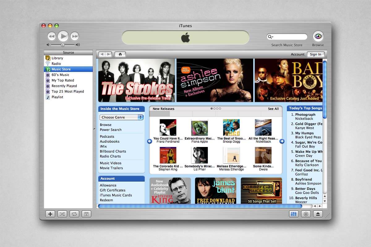 Tajne bramy Bill Gates o iTunes