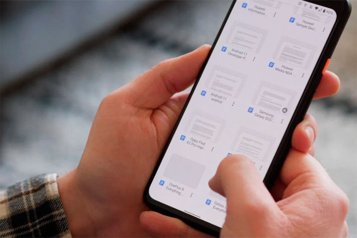 Google Docs dla Android Zdobądź ciemny temat