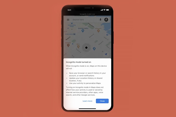 Dodatek Mapy Google Dla iOS Otrzymano tryb incognito