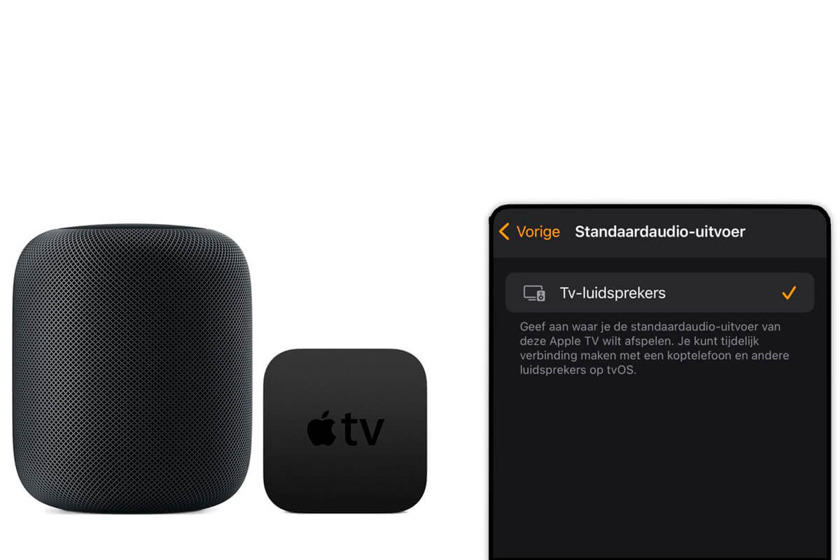 IOS 14.2 i TVOS 14.2 Beta 3 Możesz wybrać HomePod jako Apple TV Głośnik