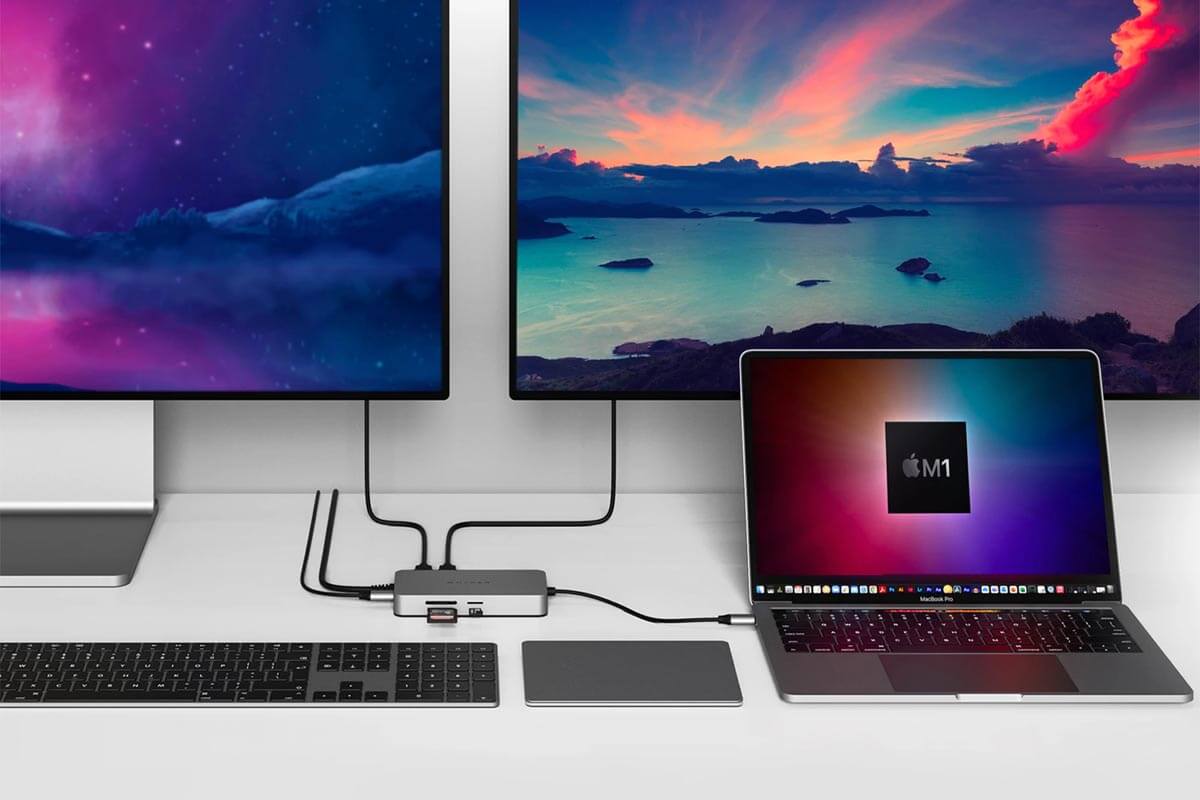 HUBS Hyper umożliwiają podłączenie dwóch monitorów do MacBook M1