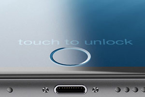Koncepcja iPhone 7 Przycisk Home na wyświetlaczu