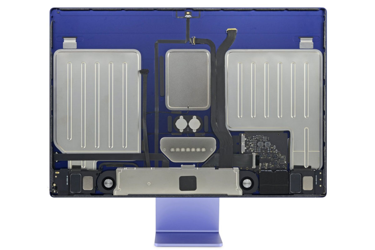 IFIXIT Zdemontowany IMAC (2021): Apple Zacisk wentylatora ?