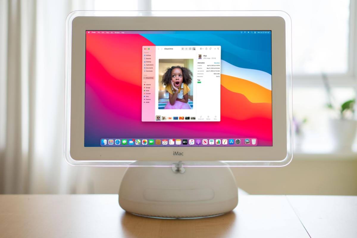 Entuzjaści zainstalowany w imac G4 żelazo z Mac Mini M1