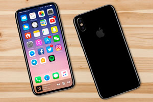 Renderuj renderowanie pierwszego szkła ochronnego dla iPhone 8