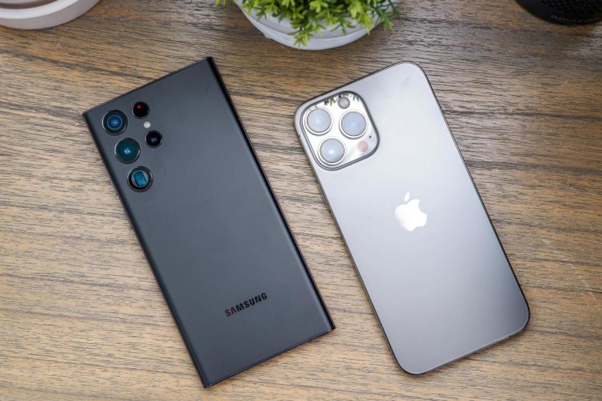 Porównanie iPhone 13 Pro max i galaktyka S22 Ultra prędkością