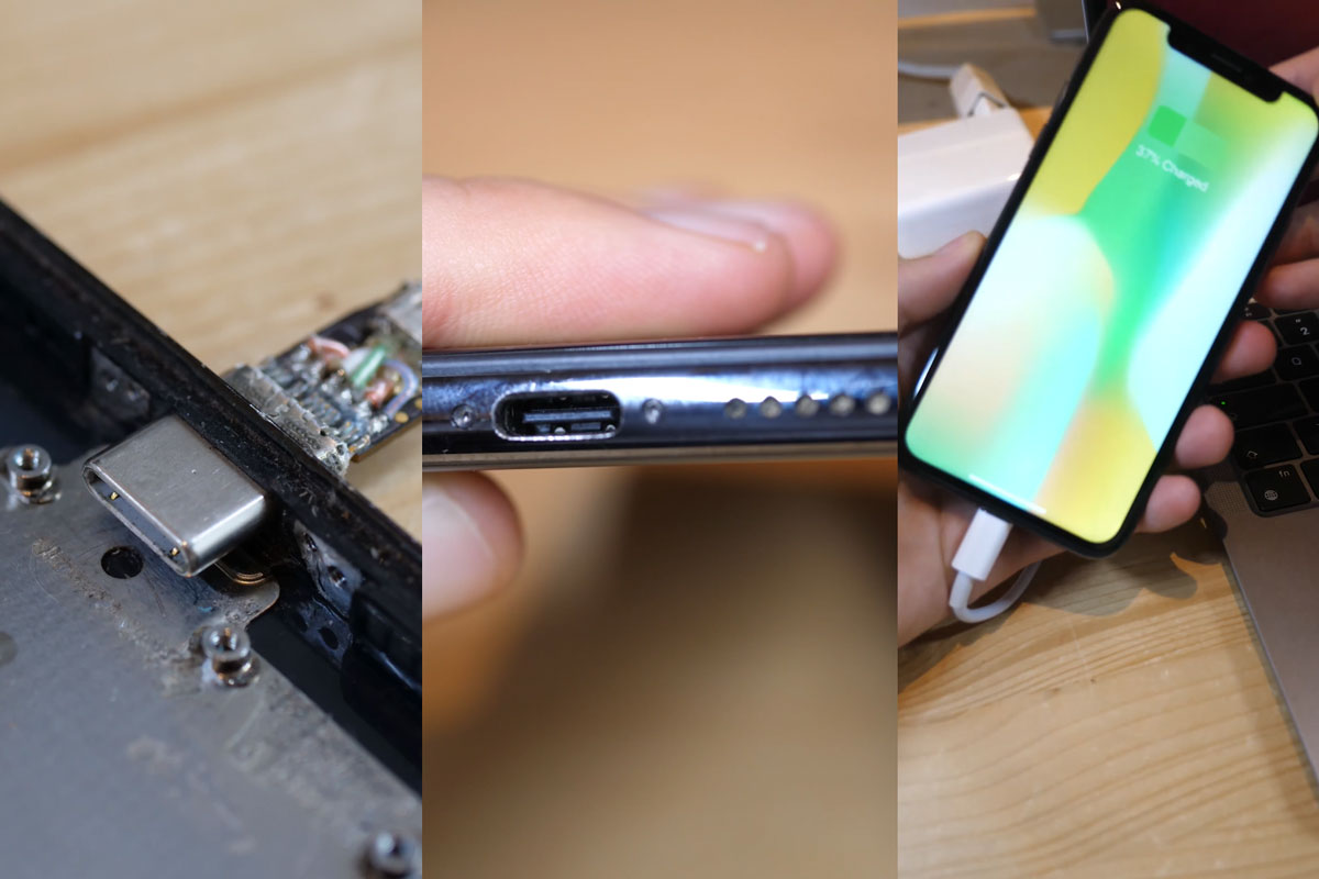 Inżynier zainstalowany w iPhone Port USB-C