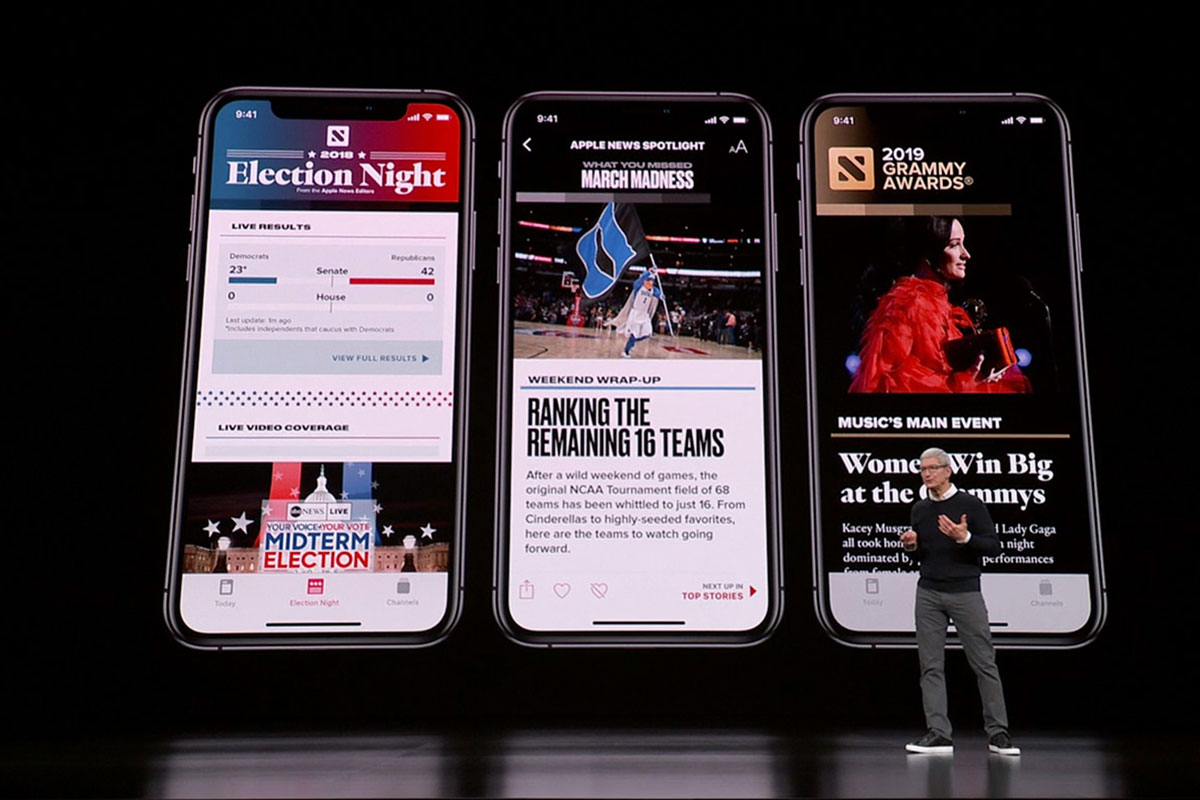 Kod iOS 13.5.5 obejmuje zakup Apple Music, TV + i News + jeden pakiet