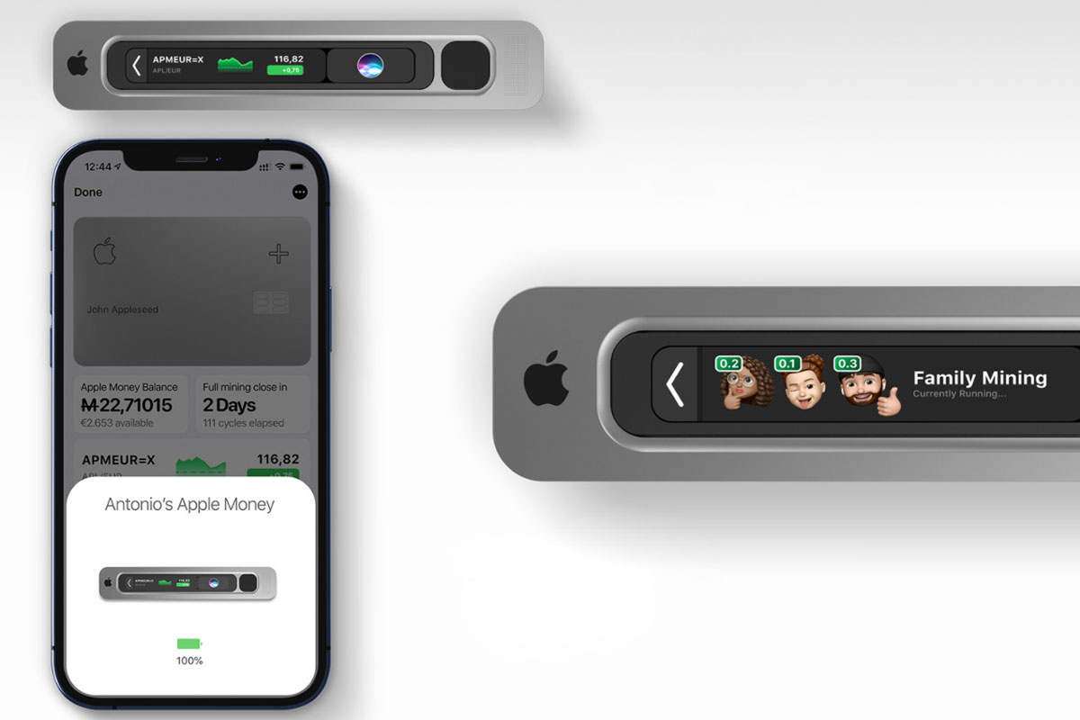 Koncepcja : Kryptokostele Apple z integracją Apple Karta
