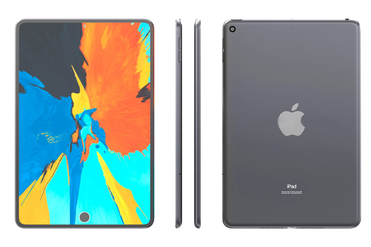 Plotka - projekt iPad mini 6 oświetlony na koncepcji