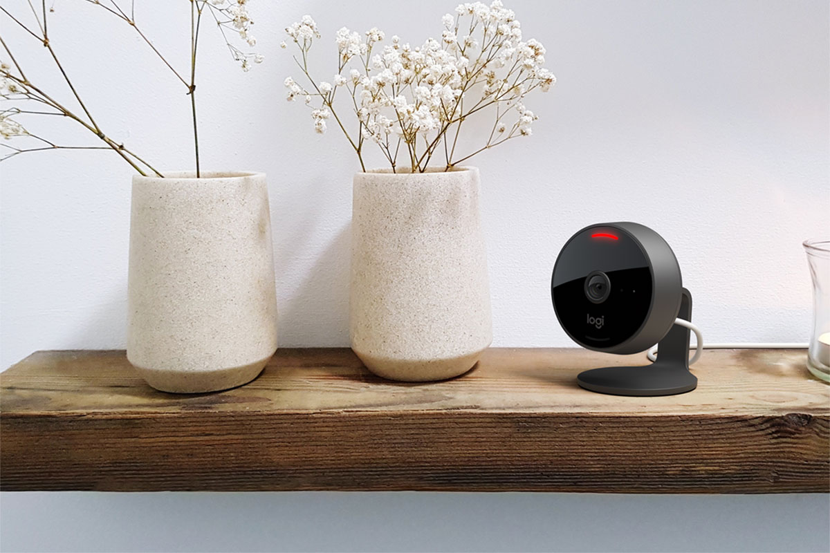 Logitech Wydany Circle Widok Z obsługą Homekit Secure Video z przeglądem 180 °