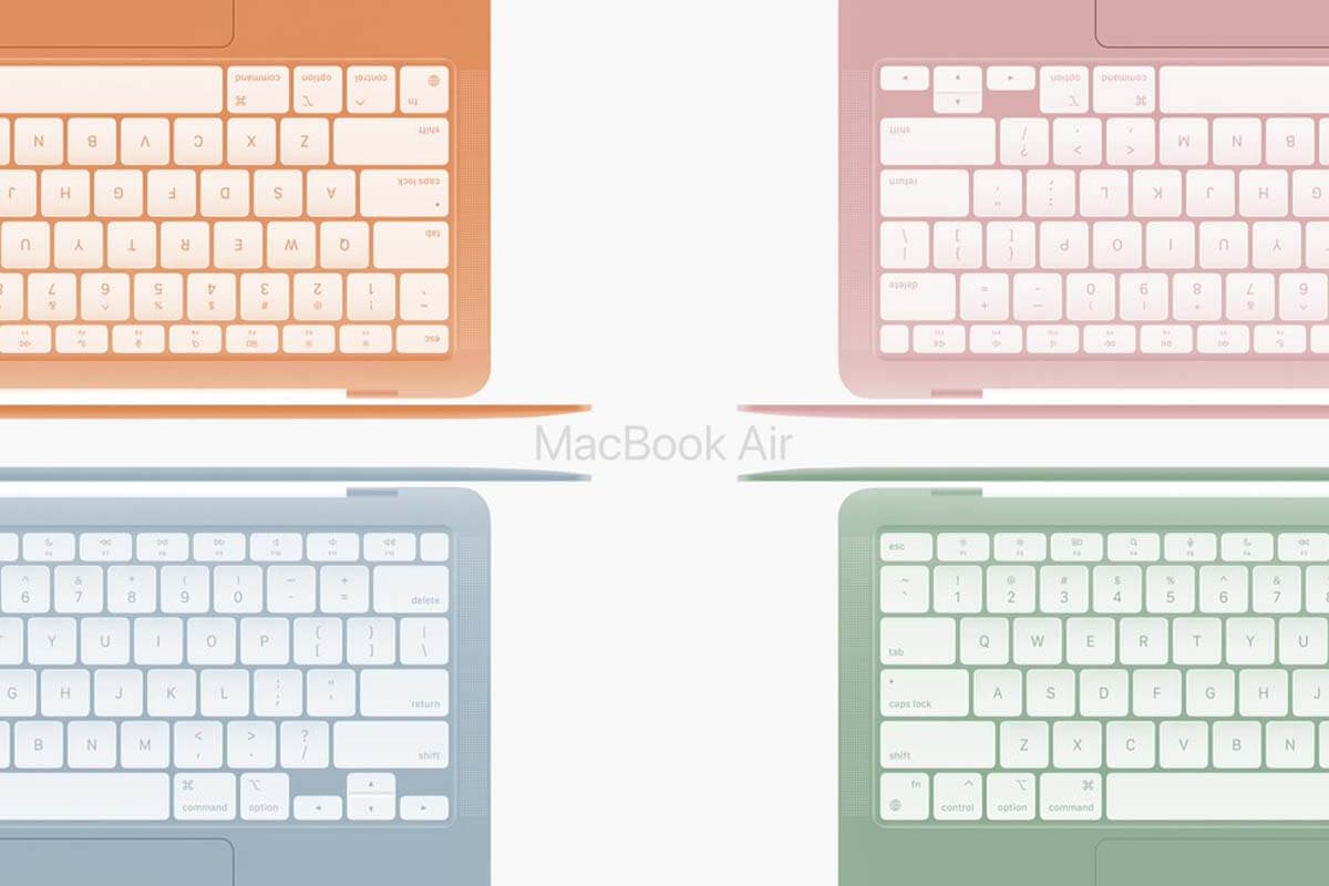 Kolor MacBook Air z Chip M2 Pokaż w 2022 Rok
