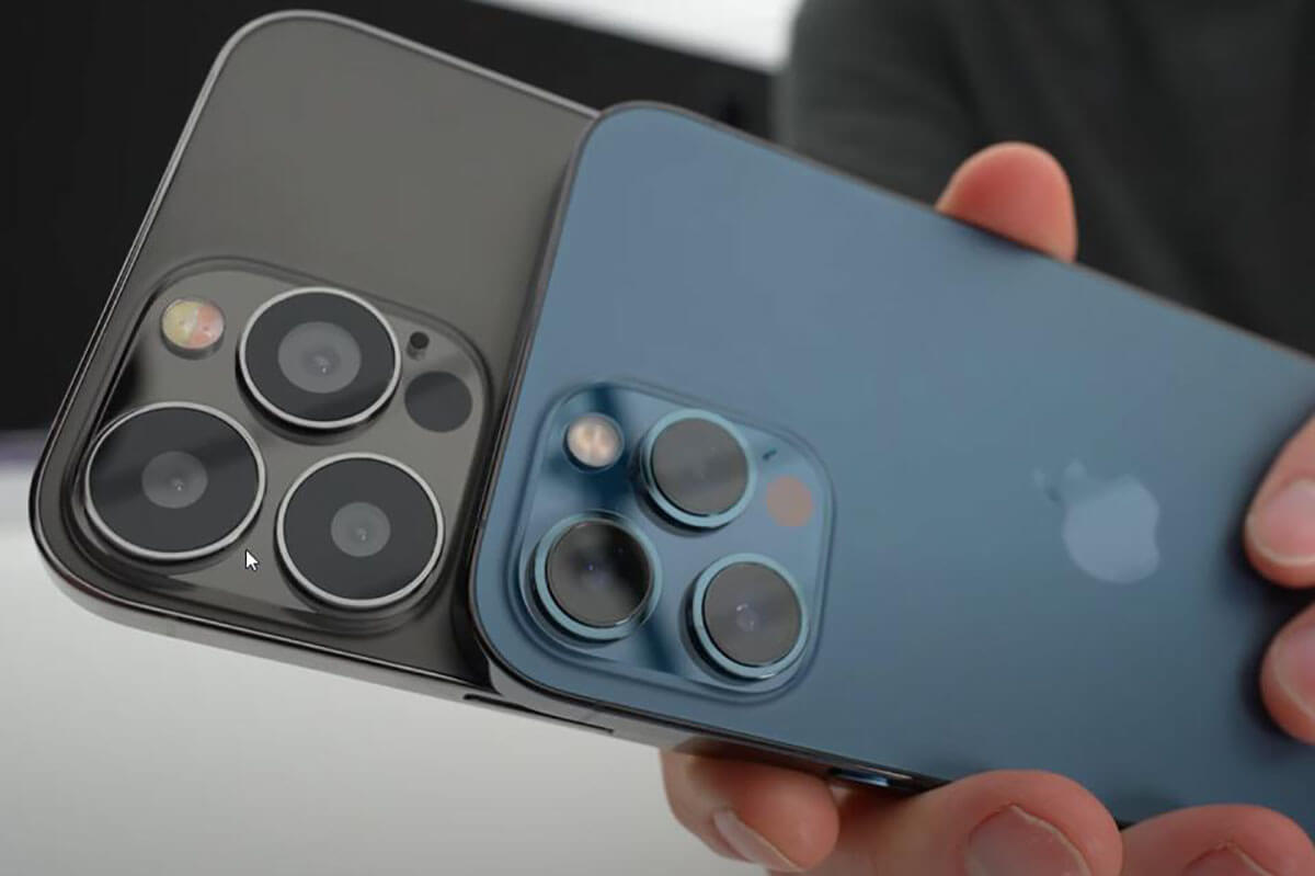 Nowy układ iPhone 13 Pro Max oświetlony online