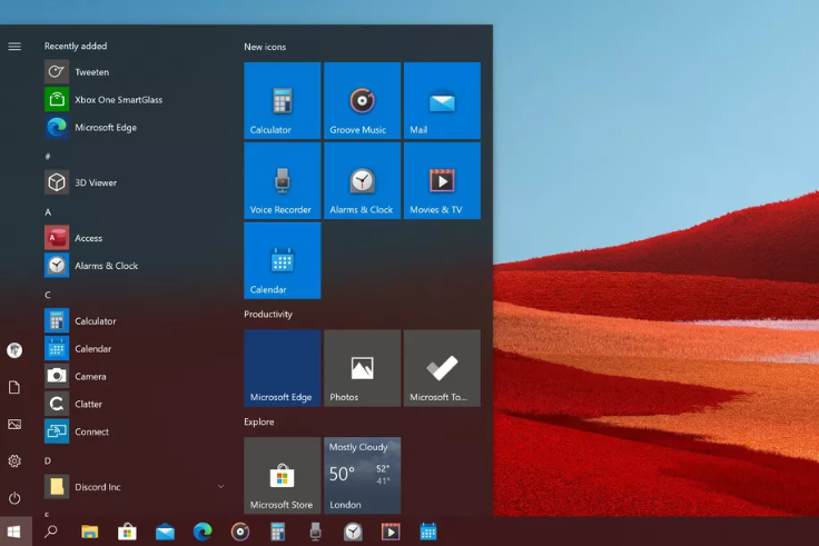 Microsoft Aktualizuj ikony aplikacji dla Windows 10