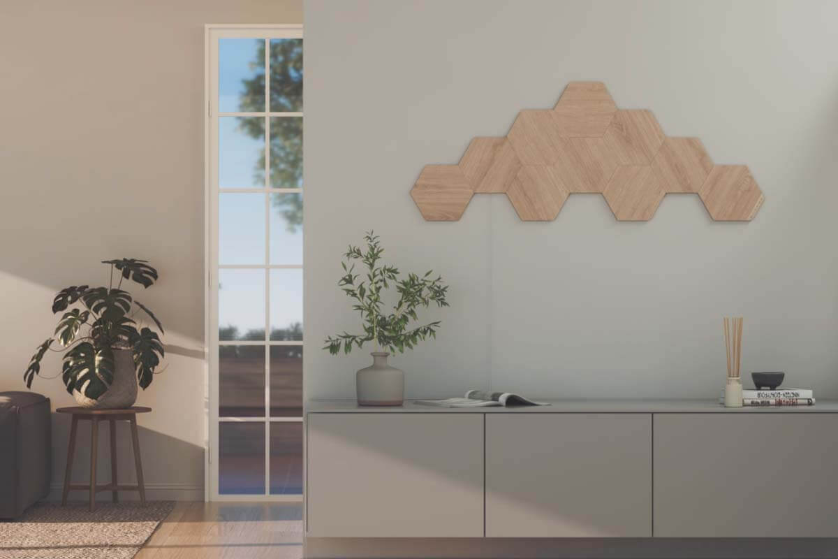 Nanoleaf Wydane panele świetlne Elements Wood Look