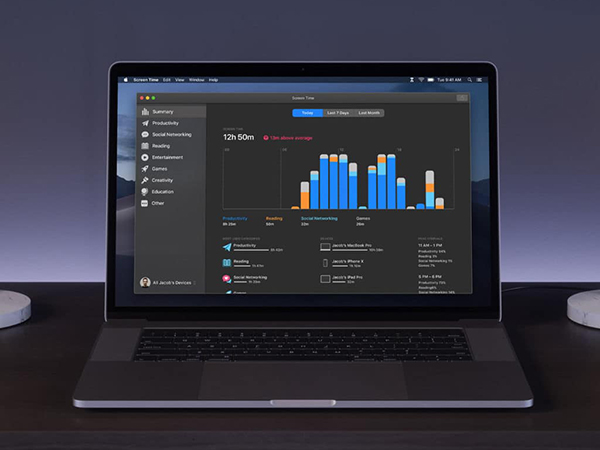 Aktualizacja MacOS Catalina 10.15.4 Beta 1 Otrzymuje Czas ekranu