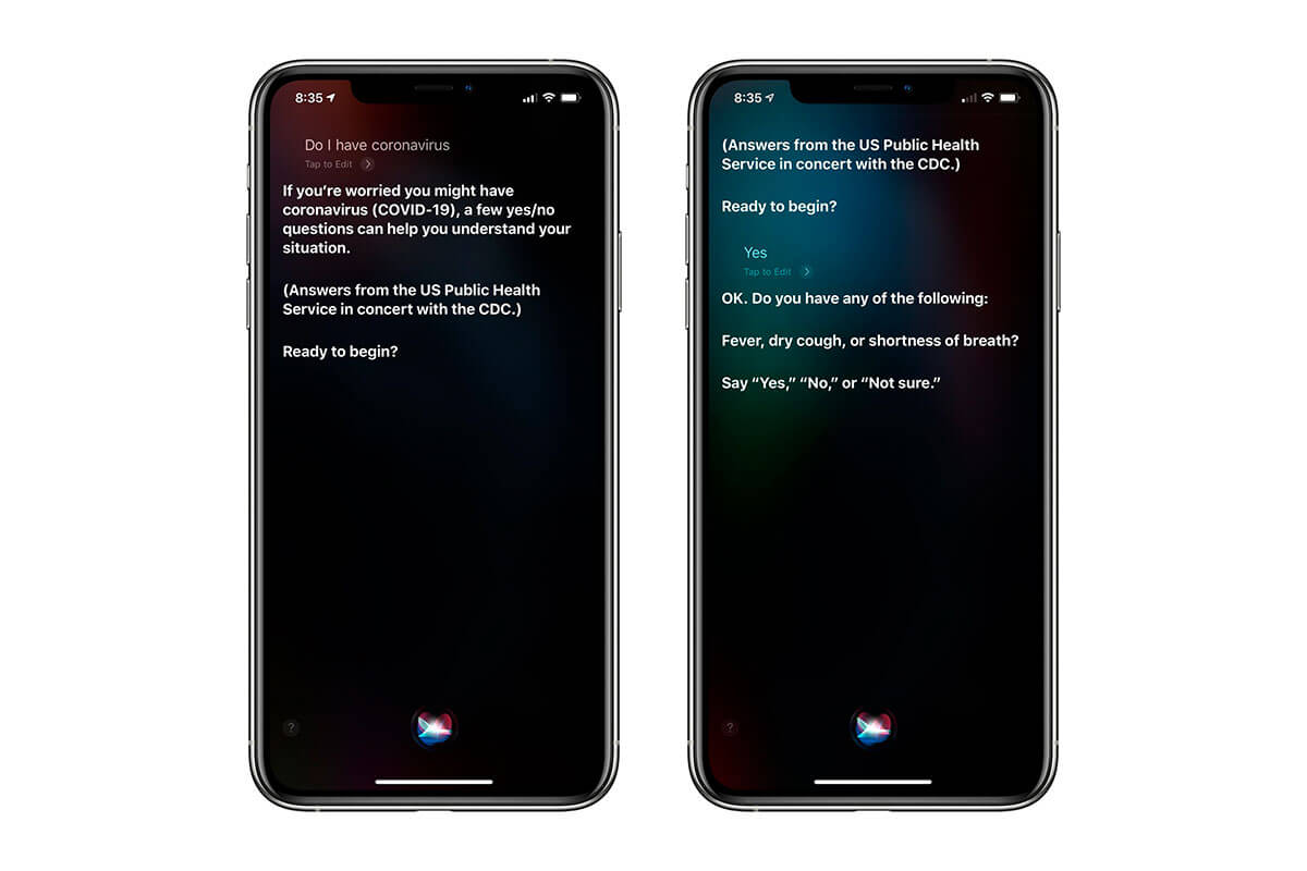 Asystent Siri będzie mógł odpowiedzieć na pytania dotyczące Coronavirus