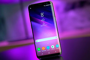 Wybór głównych  " żetony "  w nowym Samsung Galaxy S9 / S9 Plus