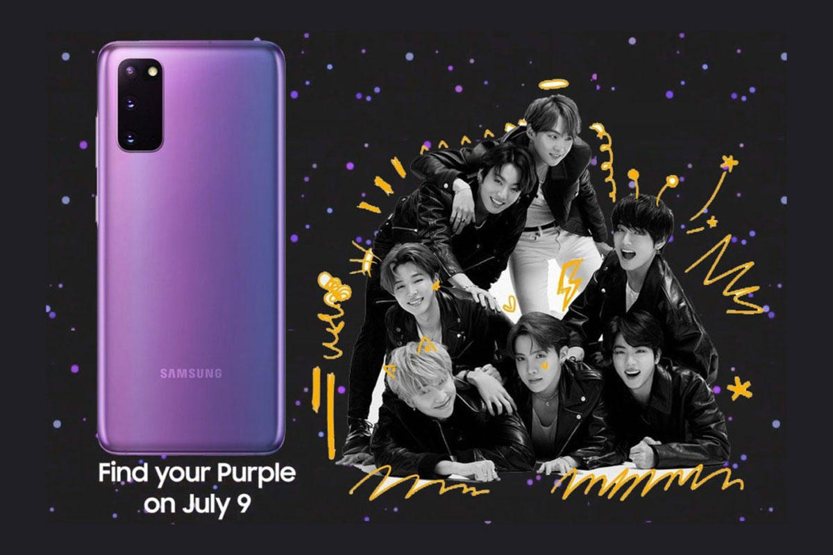 Samsung zwolni Galaxy S20 + BTS Edition