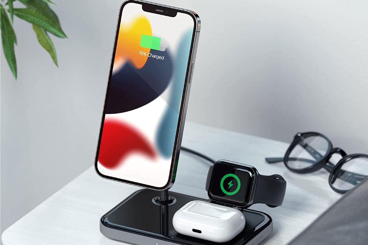 Satechi Wydany Magsafe- stacja dla iPhone, Airpods i Apple Watch