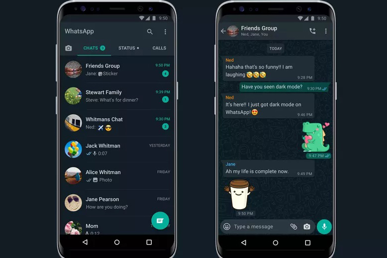 W WhatsApp wreszcie pojawił się ciemny tryb