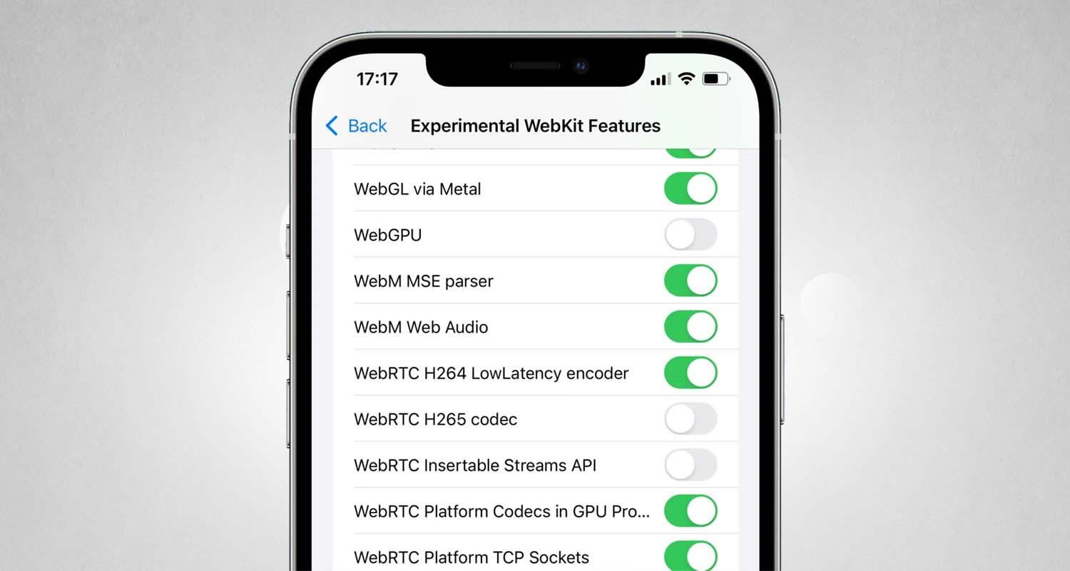 W Safari IOS 15 jest wsparcie dla kodeków audio WEBM