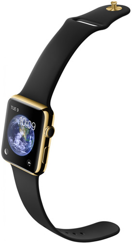 Smartwatch Apple Watch Edition 38mm 18-Karat Yellow Gold Modern Buckle Bright Red