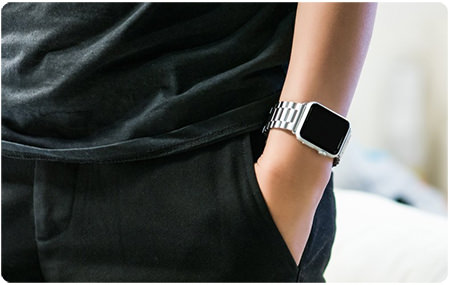 Pasek metalowy HOCO Stainless Steel Black dla Apple Watch Ultra 49mm | 45mm | 44mm | 42mm 