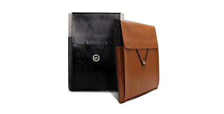 Skórzane etui d-park Postman Coffee dla Apple Macbook 12