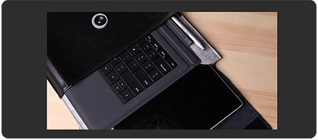 Skórzane etui d-park Postman Coffee dla Apple Macbook 12