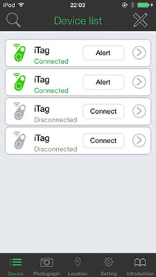 iLoungeMax Bluetooth Brelok Tracker iTag White dla iOS | Android