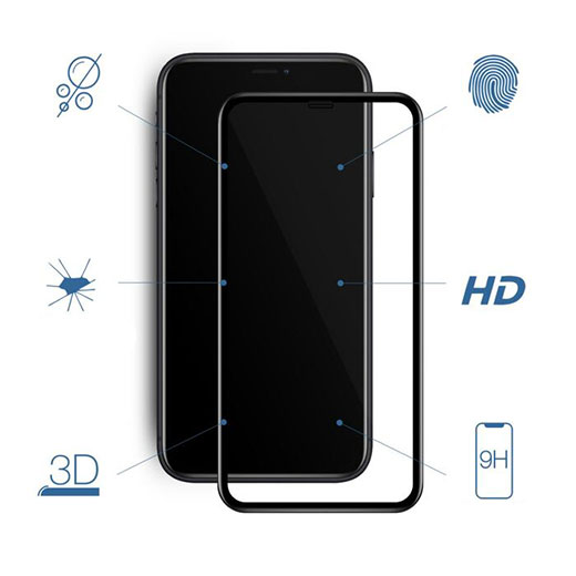 Szkło hartowane Woodcessories Curved Tempered Glass 3D dla iPhone 12 Pro Max