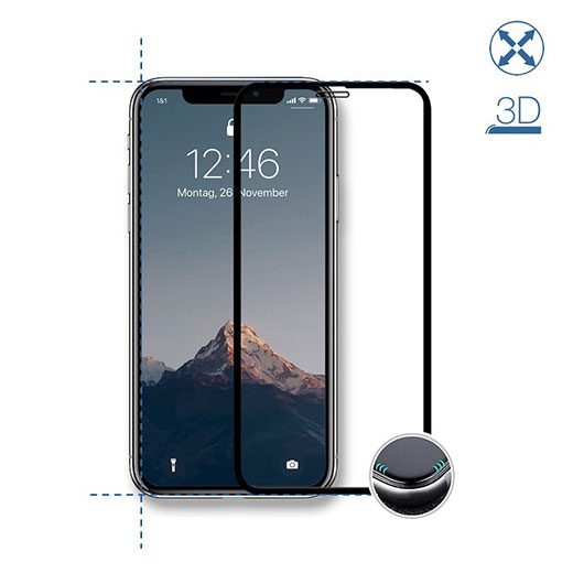 Szkło hartowane Woodcessories Curved Tempered Glass 3D dla iPhone 12 Pro Max