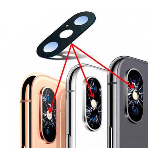 Wymiana szybki aparatu iPhone XS